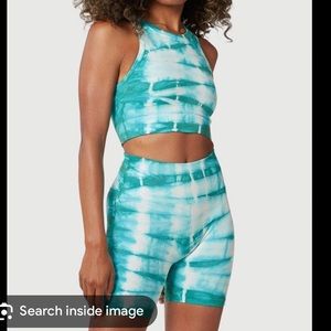 Nux active blue neon tie dye set
